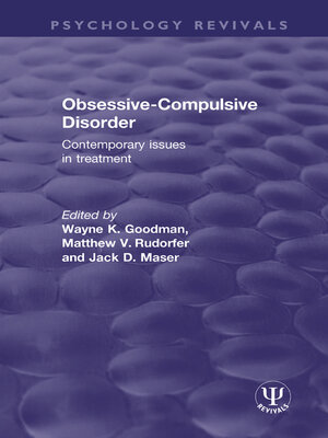 cover image of Obsessive-Compulsive Disorder